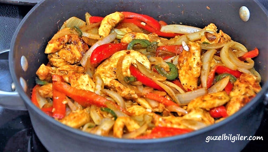chicken fajita yemeği tarifi